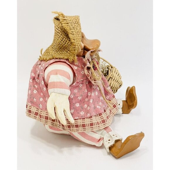 American Folk Art Duck Figurine Eliza Ducklittle Country Shelf Sitter 2176 Russ - Picture 3 of 6
